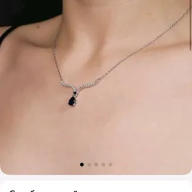 Серебряное шейное украшение
