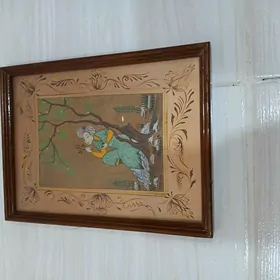 тарелки из глины ,картина