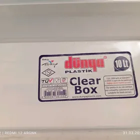 Clear box Dunya plastik 10 lt