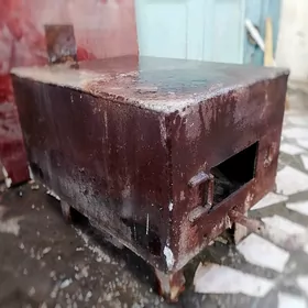 большая буржуйка и кастрюля20л