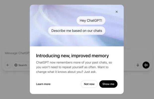 ChatGPT теперь помнит всё: ИИ запоминает все чаты пользователей