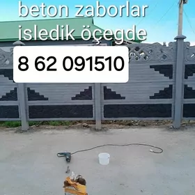 beton zabor beton haýat