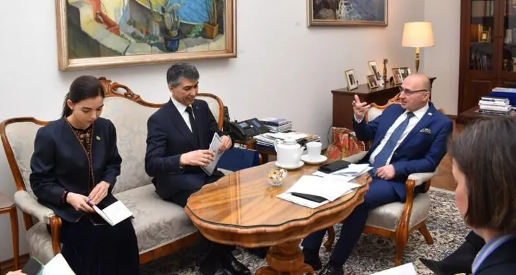 Türkmenistanyň ilçisi Horwatiýanyň daşary işler ministri bilen duşuşdy