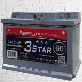 3star akkumlyator 60 75
