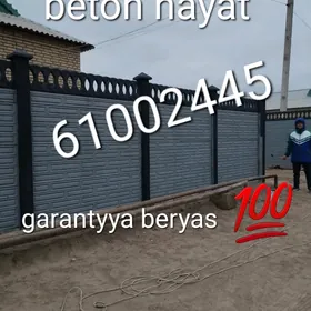 beton zaborlar
