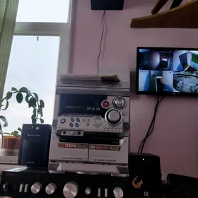 муз.центр,уселит,4колонки