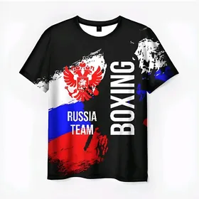 Russia team boxing futbolka