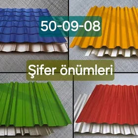 Şifer önümleri.