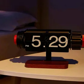 Retro Flip Clock Wooden