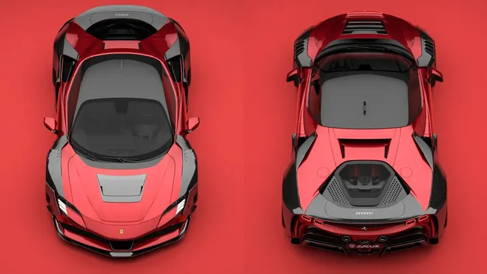Zacoe awtobezeg ussahanasy Ferrari SF90-ny F-35 söweşjeň uçarynyň äheňinde bezeg etdi