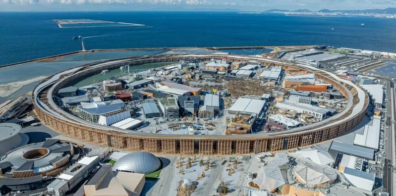 В Осаке завершили сооружение крупнейшего деревянного кольца для Expo 2025