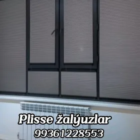 Plisse  žalýuz zalyuz jalýuz