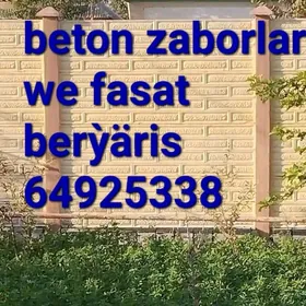beton zabor