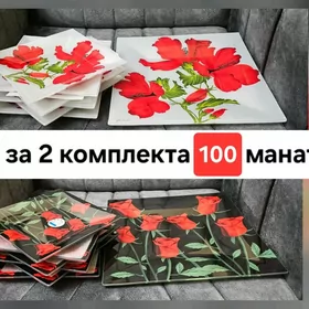 Тарелки за всё 100 манат