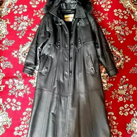 Плащ кожаный