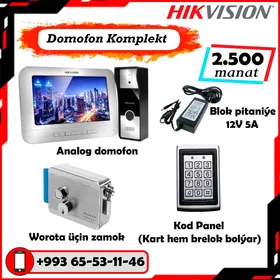  Kameralar we domofonlar