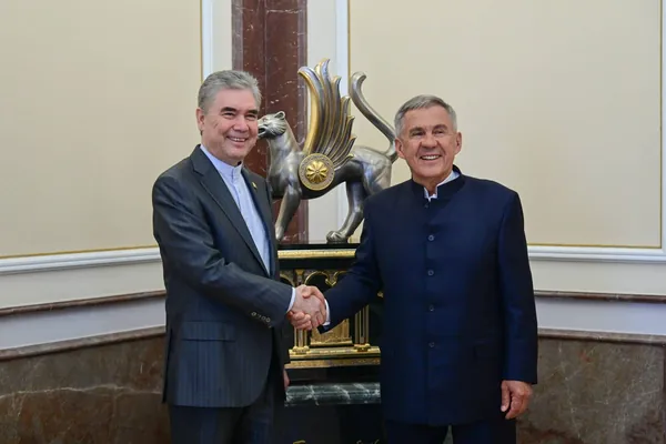 Gurbanguly Berdimuhamedow Kazanda Rustam Minnihanow bilen duşuşdy