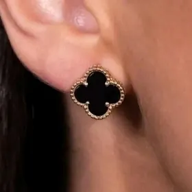 золотые серьги,,Van Cleef,,