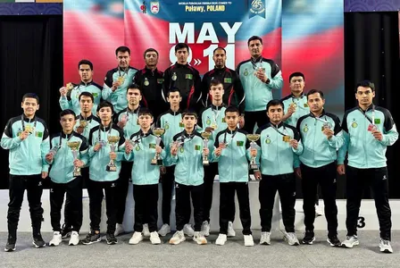 Türkmen karateçileri Polşada fudokan karate boýunça dünýä çempionatynda 21 medal gazandylar