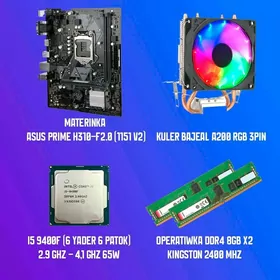 🟦i5 9400f+1151+16gb+kuler🟦