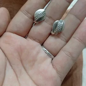серебро серёжки