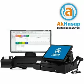 AK HASAP  BARKOD SKANER CEK PRINTER AKHASAP