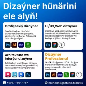Dizayner hunarini owrenmek