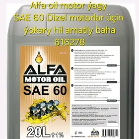 ALFA Oil motor ýagy SAE60 20L Dizel motorlar üçin
