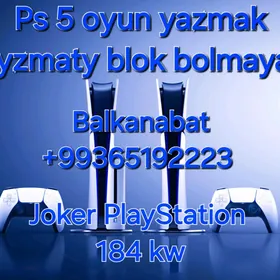 Ps5 oyun yazyp bermek hyzmaty