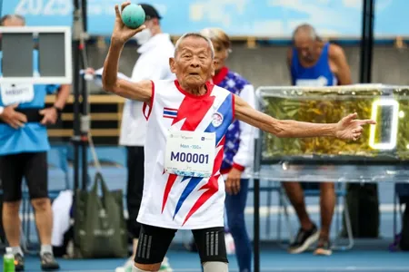 105-летний тайский спортсмен выиграл 4 золота на Всемирных играх мастеров