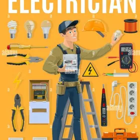 men elektrikçi iş gozleyan