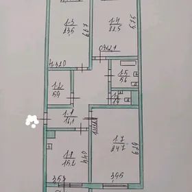 Мир 8 полуэлитка 3 комнаты