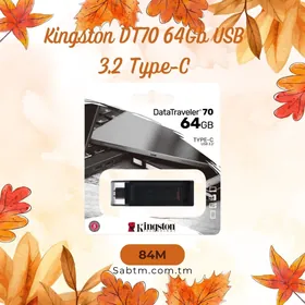 Флешка Kingston DT70 64Gb USB 3.2 Type-C