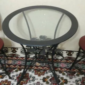 журнальный столик 2 стула