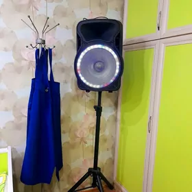 Колонка с микрофоном и стойкой
