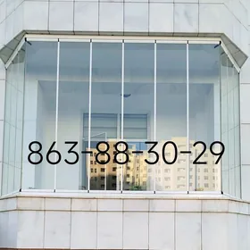 balkon ayna dus kabina  душ ка