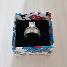 Кольцо серебряное б/у