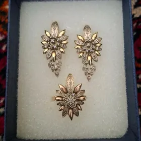 gyzyl brilliant komplekt