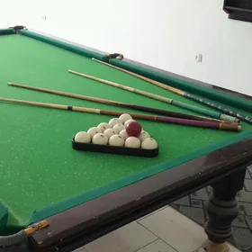 billiard 6 ayak gara mramor