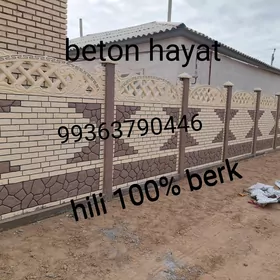 beton zaborlar warata