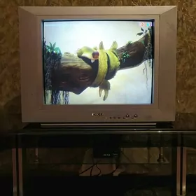 Telewizor bilen podstawka