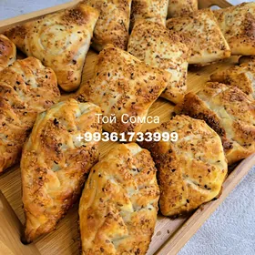 Toý somsa, Pişme, Gatlama