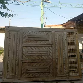 ворота деревянные