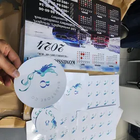STIKER NAKLEYKA WIZITKA REKLAM