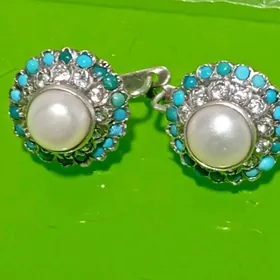 серьги 70 годов серебро