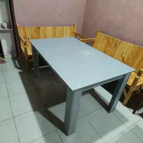 скамейка,столы