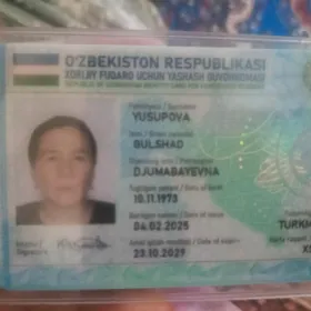 Ozbek passport yitdi