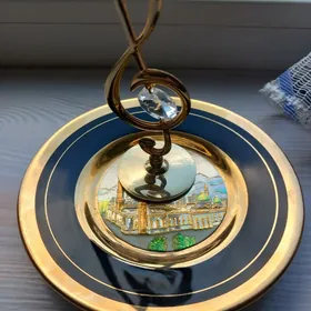 Тарелка. Скрипичный ключ.