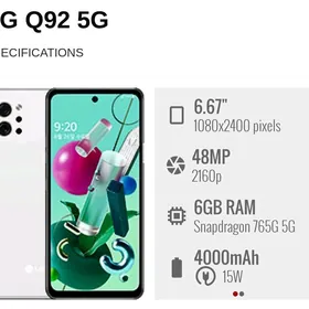 BET TELEFON LG Q92 5G MODELY