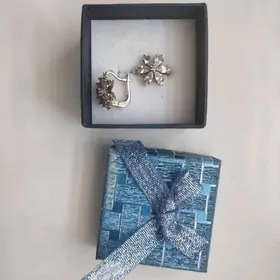 Сережки серебро